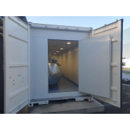 Container de décontamination 40 pieds high-cube avec un encombrement de 30 m² - ACTINI