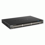 D-Link DGS-1520-52MP Smart Switch 48x PoE+  + 2x 10 GE Ports + 2x SFP+ - noir DGS-1520-52MP