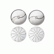 DITO SAMA Pack 4 disques - 2 trancheurs + 2 râpeurs pour TRS & TRK | Ditosama - 650178 - 7350115973601