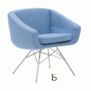 Fauteuil AIKO - Softline - Feld Bleu 858