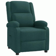Fauteuil inclinable Vert foncé Tissu Modèle Yervior - 342424