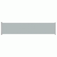 Helloshop26 - Auvent latéral rétractable de patio 140 x 600 cm gris 02_0007265 - gris acier 3000386024635