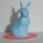 Lapin géant en polystyrène - Polystyrène Blanc (Fabrication en 5 jours ouvrés + Livraison), 60cm_0