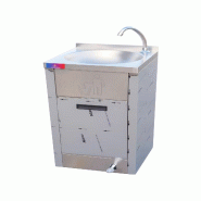 Lave-mains à commande au pied en acier inoxydable et cuve amovible 850 x 400 x 400 mm | Gasfrit - gf1160