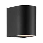 Nordlux Applique murale Dion Single Aluminium Noir, H.9  IP44  GU10 /  Extérieur - noir 5704924023323