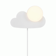 Nordlux Applique murale SKYKU CLOUD  Matière plastique Blanc, H.23.8 - IP20 - E14 / Intérieur - blanc 5704924016042