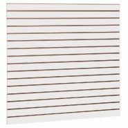 Panneau rainuré R7,5 L120xP120cm épaisseur 18mm - blanc 9003