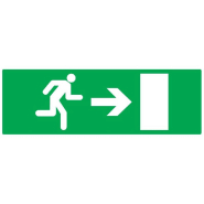 Panneaux adhésifs 330x75 mm secours évacuation - ADPNG-TL08/EVSD_0
