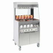 Poste de salage chauffe sauce 800 sur roues Casselin