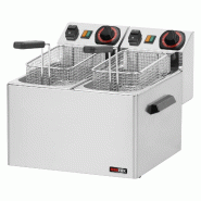 RedFox Friteuse électrique double 0,6 kW/l, 5 + 5 L TOP 230 V - 902