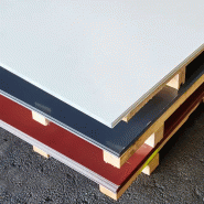 Tôles galvanisées laquées - 1220 x 3000, 0,75, Beige - RAL 1015