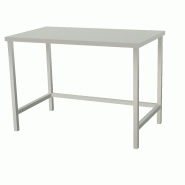 Table en inox - maison patay - hauteur personnalisable de 750 à 1000 mm