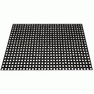 Tapis caillebotis noir 80x120cm - Ultra robuste, drainant, pour trafic intense
