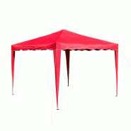 Tonnelle pliante/ pavillon pliable 3x3 m couleur rouge Tonnelle pliante/ pavillon pliable 3x3 m couleur rouge