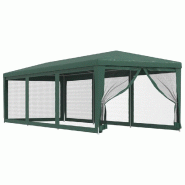 VidaXL Tente de fête avec 8 parois latérales en maille Vert 3x9 m PEHD Modèle AbriCôte 170 - vert 319243