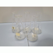 5 Fioles Erlenmeyer 300 ml col étroit Schott 5 Fioles Erlenmeyer 300 ml col étroit Schott