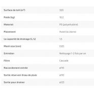 5386 - Filtres d'eau de pluie - DS Plastics - Capacité de drainage 1,5 l/s avec rehausse_1