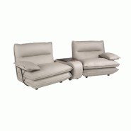 Angel Cerdá Canapé 2 places en cuir gris taupe 6371C 282 x 93 x 93 - gris fourrure 8435631053552 Angel Cerdá Canapé 2 places en cuir gris taupe 6371C 282 x 93 x 93 - gris fourrure 8435631053552