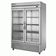 Armoire réfrigérée positive Inox 2portes vitrées 914L True