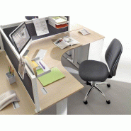 Bureau compact symétrique Prem's en bois Bureau compact symétrique Prem's en bois
