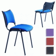 Chaise de conférence assise tissu Bleu Chaise de conférence assise tissu Bleu