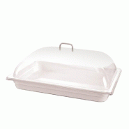Cloche gastronorme en polycarbonate transparent 1/1 53,8x33,3x14,5cm