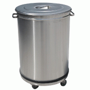 Diamond - Poubelle avec couvercle sur roues - 95 litres - réf. PCR/105B - AKS-PCR/105B