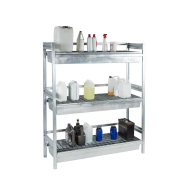 Etagère de rétention métallique galvanisée pour petits bidons et fûts - ETSTD1500-C Etagère de rétention métallique galvanisée pour petits bidons et fûts - ETSTD1500-C