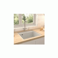 Éviers &amp; plonges évier de cuisine avec trou de trop-plein blanc granit