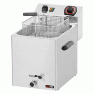Friteuse électrique 0,38 kW/l, 8 L TOP avec robinet de vidange 230 V | REDFOX – FE 07 V - 893