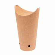 Gobelet à frites refermable 660ml Ø8,5x18cm par 1000