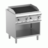 Grille a pierre de lave professionnel 35,2x47,55(x2) sur soubassment domina pro 700 - PLG78AG Grille a pierre de lave professionnel 35,2x47,55(x2) sur soubassment domina pro 700 - PLG78AG