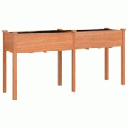 Helloshop26 - Jardinière bac lit surélevé plantes fleurs terrasse jardin avec doublure 161 x 45 x 76 cm bois massif sapin marron 02_0038125 - 30002 Helloshop26 - Jardinière bac lit surélevé plantes fleurs terrasse jardin avec doublure 161 x 45 x 76 cm bois massif sapin marron 02_0038125 - 30002