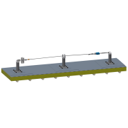 Ligne de vie pour bac étanché et membrane PVC: dispositif d'ancrage horizontal