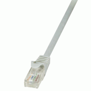 LogiLink Professional Câble patch, Cat. 5e, U/UTP, 5,0 m, gris, gaine en, 5 m - gris 4052792025569
