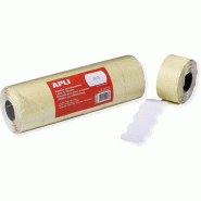 Lot de 6 rouleaux de 1000 étiquettes blanches pour pince, format 32x19 mm - 3270241009286