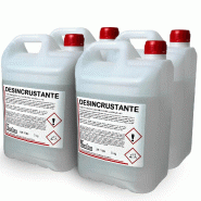 Pack de 4 bidons de détartrant calcaire professionnel 5 kg pour lave-vaisselle et matériel de cuisine professionnelle de restaurant et CHR. - DESINC