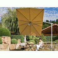 Parasol pied déporté dacapo toit rectangulaire