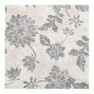 Serviettes "ROYAL Collection" pliage ¼ 40 x 40 cm anthracite "Flowers" (160 unités) PAPSTAR - gris papier 37359-C