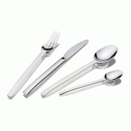 Set 24 Couverts Spiga (6 Couteaux de Table+6 Fourchettes de Table+6 Cuillères de Table+6 Cuillères à Thé)-Fabriqué au Portugal - 5600847152716