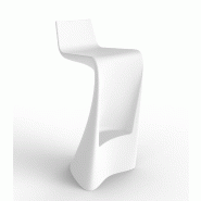 Tabouret de bar design WING - blanc
