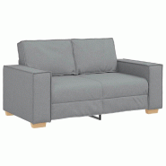VidaXL Canapé 2 places Gris clair 160x78x84 cm Tissu Modèle AbriChalet 25 - 8721158688798