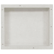 Vidaxl niche de douche blanc mat 41x36x10 cm 151390