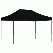 VidaXL Tente de réception pliable escamotable noir 410x279x315 cm Modèle AbriOpus 360 - noir 4005014