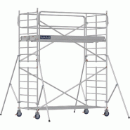 Échafaudage roulant aluminium DOCKER 150 version garde-corps EXMDS - Hauteur de travail : 4,90 m - DUARIB - 7230032 Échafaudage roulant aluminium DOCKER 150 version garde-corps EXMDS - Hauteur de travail : 4,90 m - DUARIB - 7230032