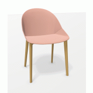 Chaise "LOLA" - Piétement bois fibré sans placet Chaise "LOLA" - Piétement bois fibré sans placet