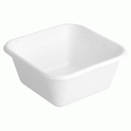 Coupe dessert bagasse blanche 250cc 9,5x9,5x4,3cm - par 1000