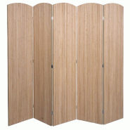 Décoshop26 - Paravent en bambou séparateur de pièce pliable 5 panneaux 170 x 204 cm brise-vue intérieur 04_0009267 - Bambou 3000267390705
