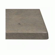 Emh Plateau de table professionnel 70x70 cm – stratifié moulé finition béton – usage chr extérieur - gris BISPLAT70X70BET