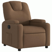 Fauteuil inclinable Marron Tissu Modèle Zervessal - 372369